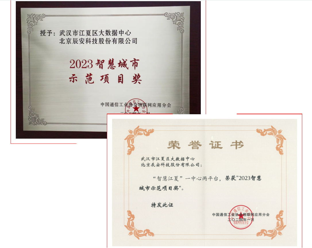 壹号娱乐“智慧江夏”一中心两平台荣获“2023智慧城市示范项目奖”！