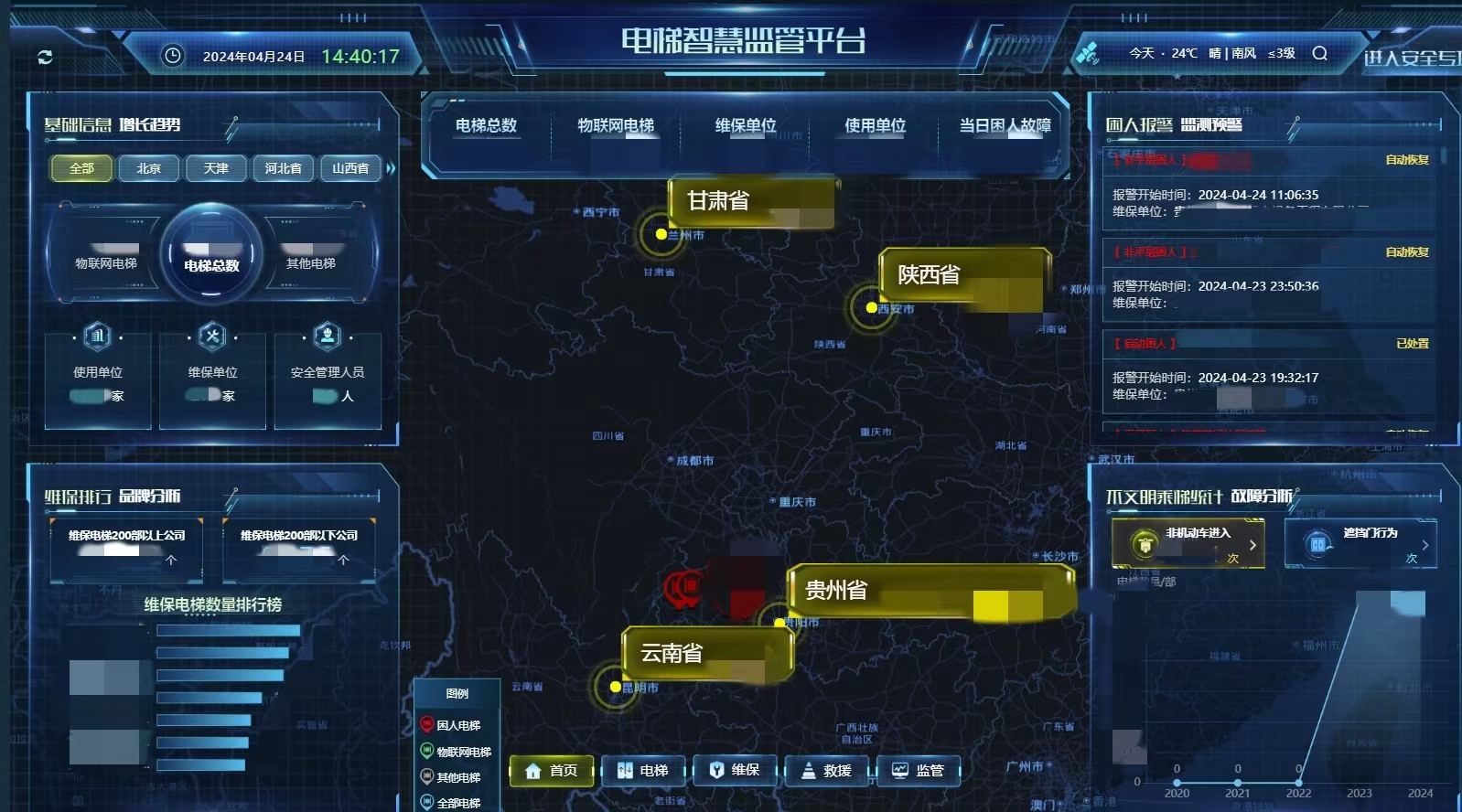 电梯卫士上岗！壹号娱乐收到来自毕节市市场监督管理局的感谢信！